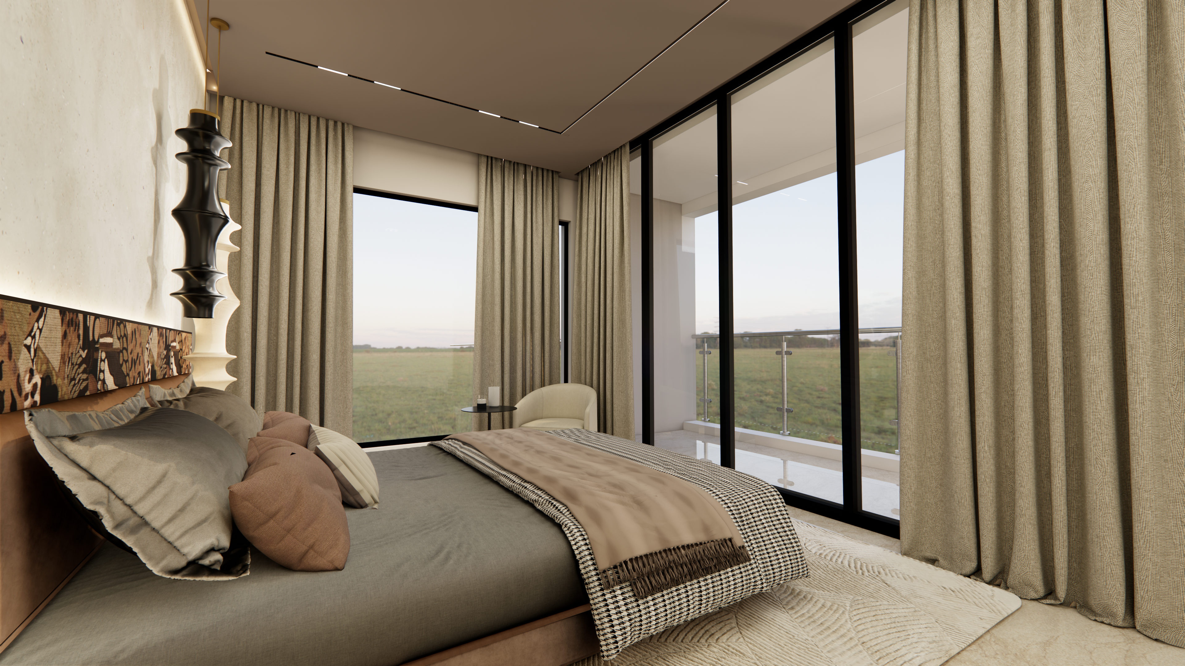 Highgate Residences Master Bedroom – Srinagar Colony Chennai